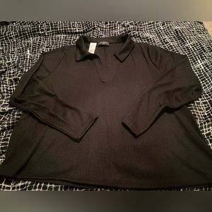 Lane Bryant Vneck, long sleeve crop
